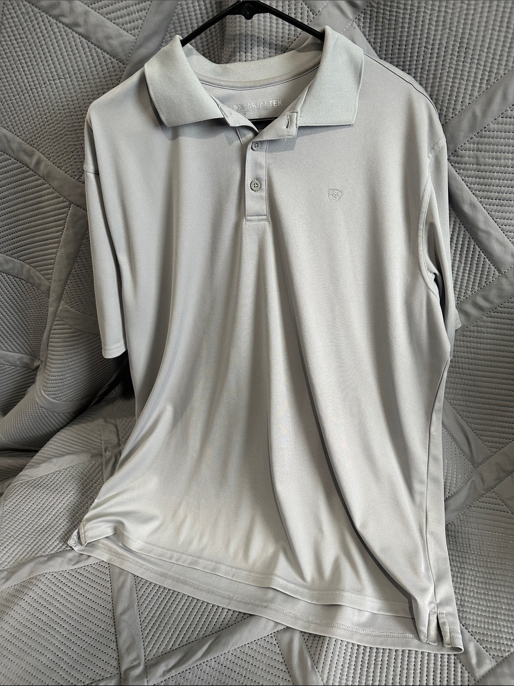 Ariat Light Gray Performance Polo